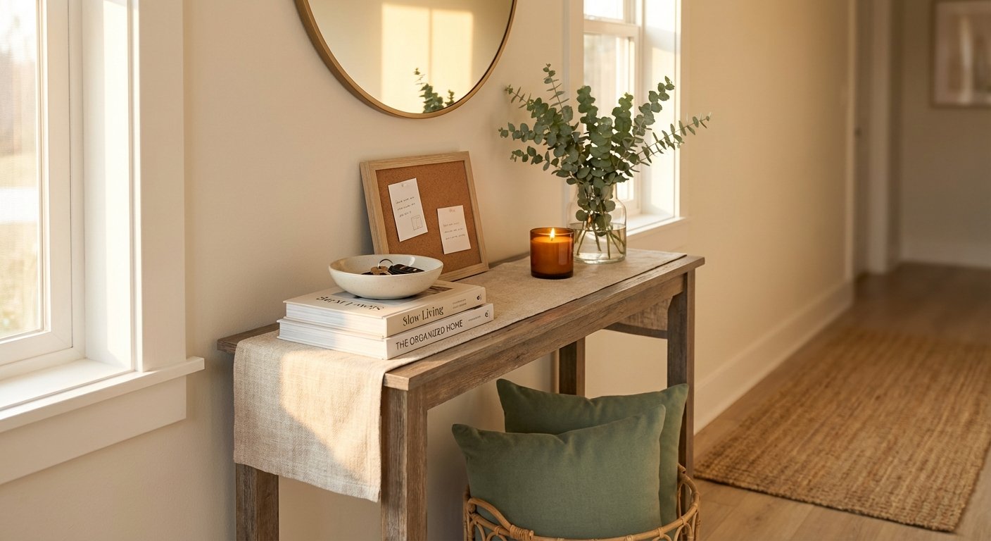 1. Create a Command Center with a Narrow Console Table