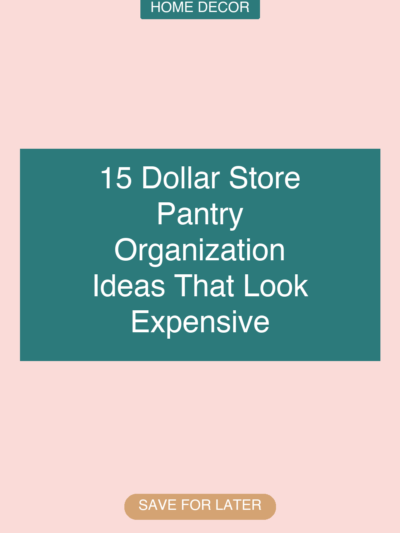 15 Dollar Store Pantry Organization Ideas That Look Expensive