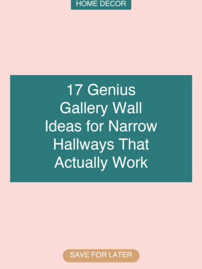 17 Genius Gallery Wall Ideas for Narrow Hallways That Actually Work
